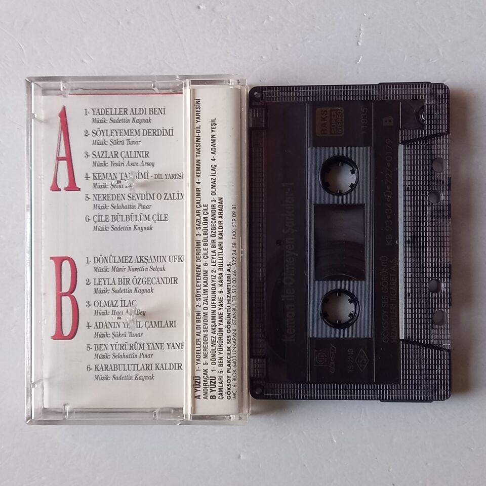 TÜRK MÜZİĞİNDE KEMAN İLE ÖLMEYEN ŞARKILAR 1 - İLYAS TETİK (1993) - KASET 2.EL
