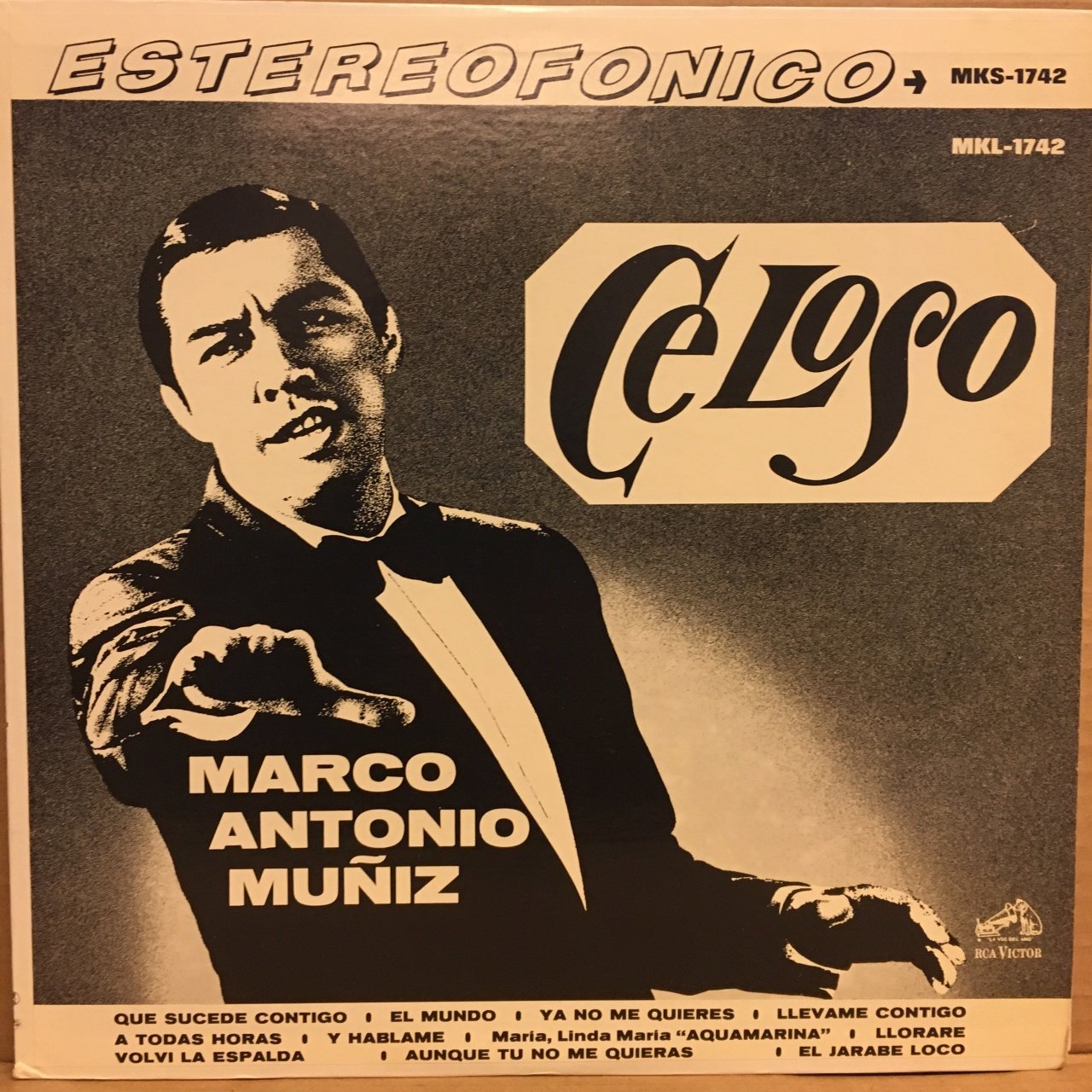 MARCO ANTONIO MUNIZ - CELOSO (1967) - LP MONO / MEXICO LATIN POP 2.EL PLAK
