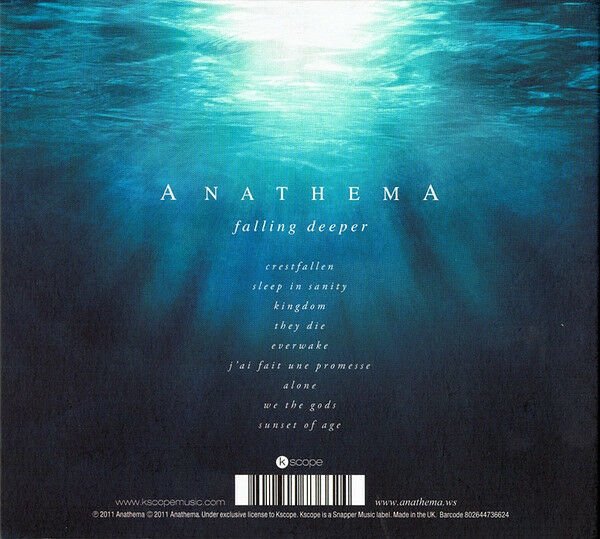 ANATHEMA – FALLING DEEPER (2011) - DIGIPAK CD SIFIR