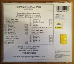 J.S.BACH - OVERTURES Nr.1/2/4 KARL RICHTER - CD RESONANCE/DEUTSCHE GRAMMOPHON 2.EL