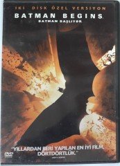 BATMAN BEGINS - BATMAN BAŞLIYOR - CHRISTIAN BALE - MICHAEL CAINE - CHRISTOPHER NOLAN - 2DVD 2.EL