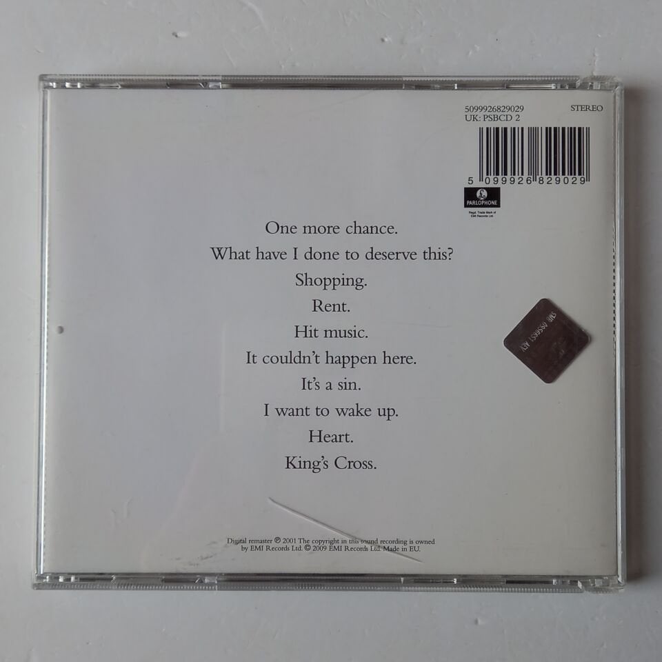 PET SHOP BOYS – ACTUALLY (1987) - CD REMASTERED 2001 REISSUE 2.EL