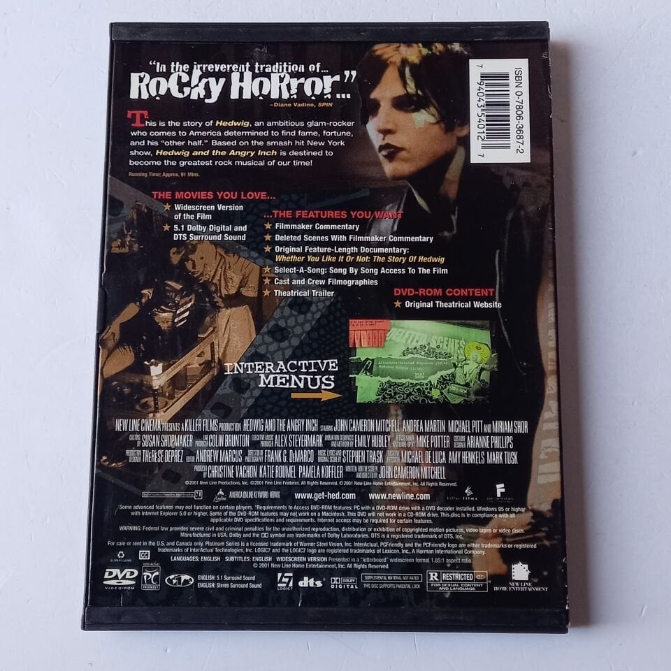 HEDWIG AND THE ANGRY INCH - DVD 2.EL