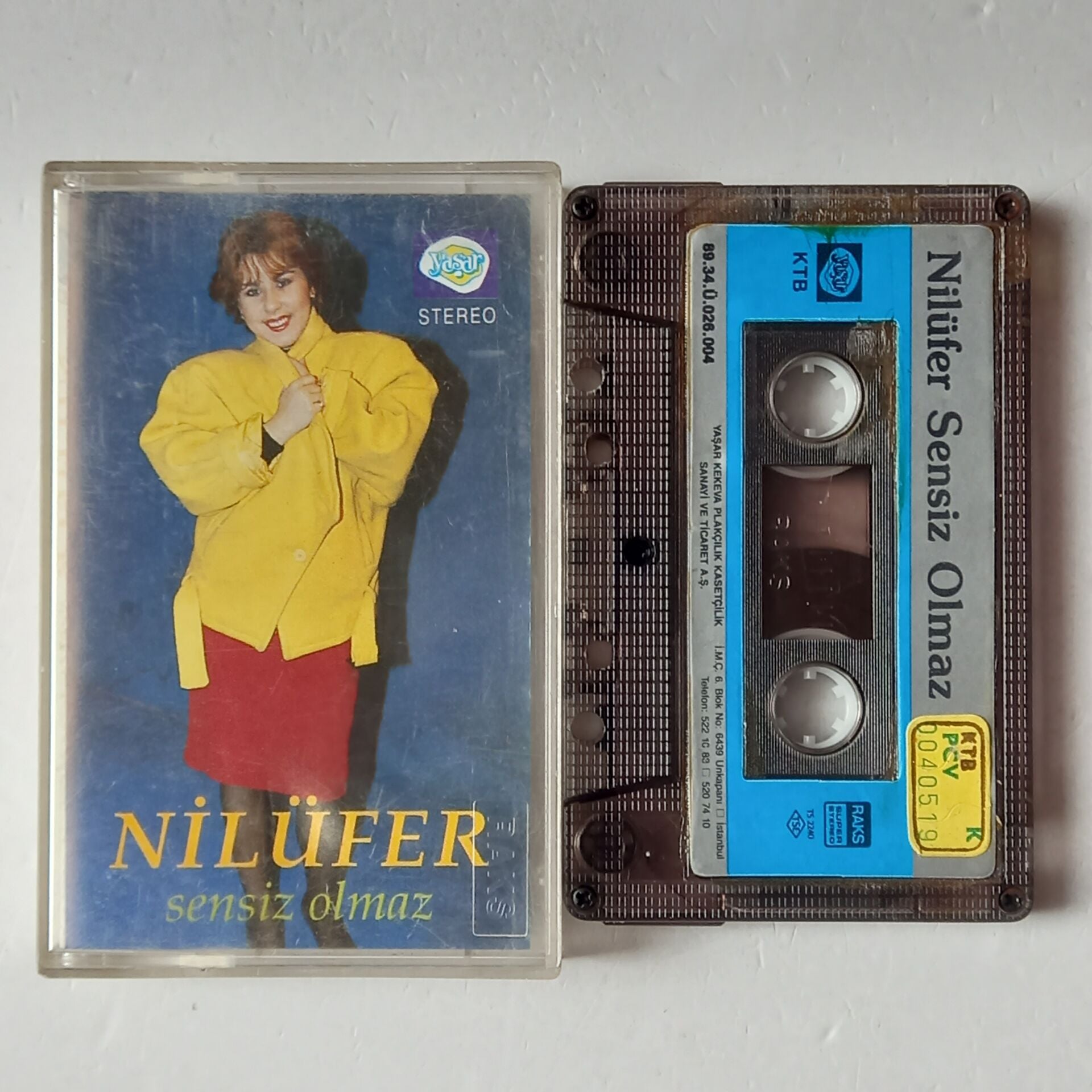 NİLÜFER - SENSİZ OLMAZ (1982) - KASET 1989 REISSUE 2.EL