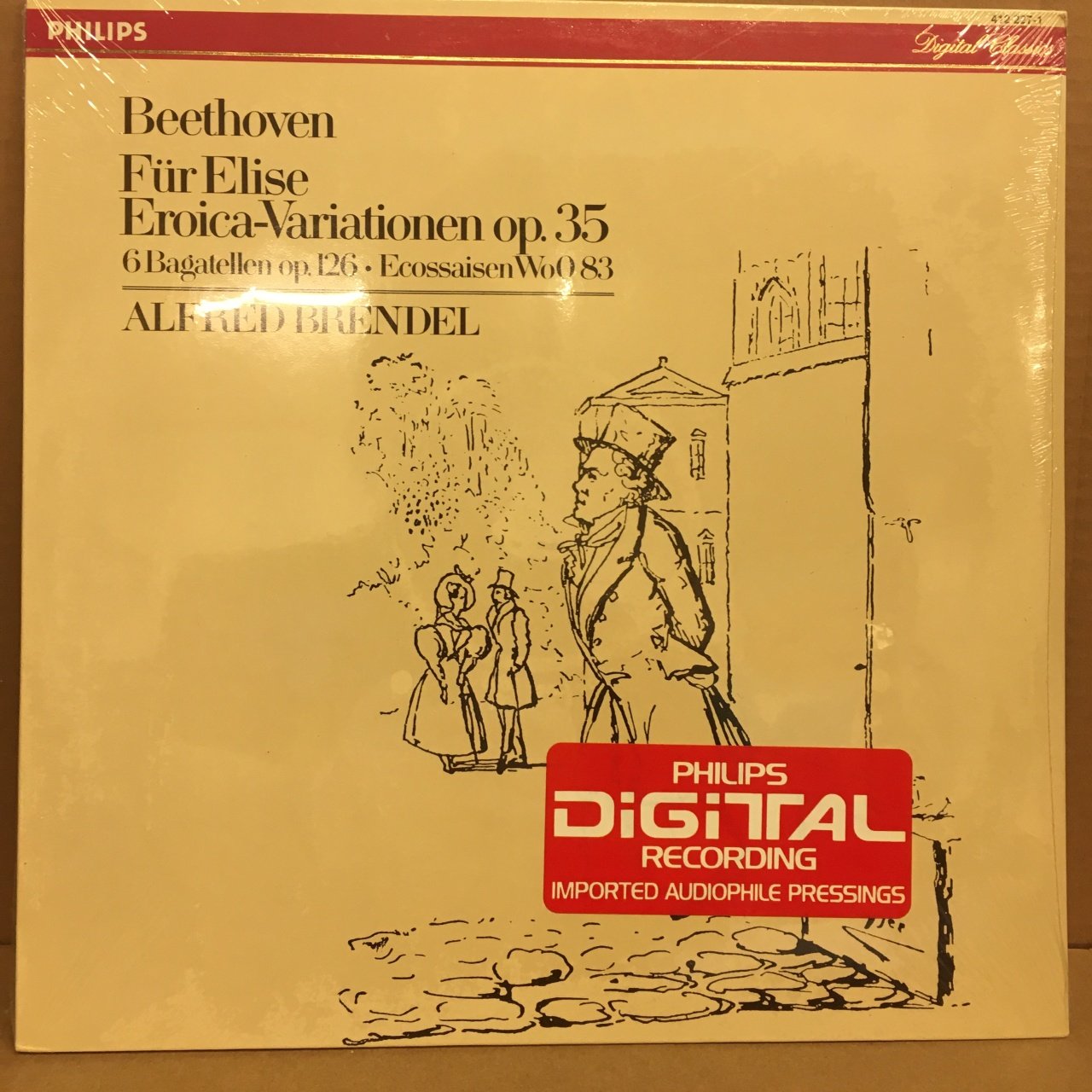 BEETHOVEN FÜR ELISE EROICA ALFRED BRENDEL SIFIR PLAK