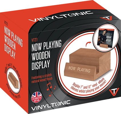 VINYLTONIC - NOW PLAYING WOODEN DISPLAY - AHŞAP PLAK SERGİLEME STANDI