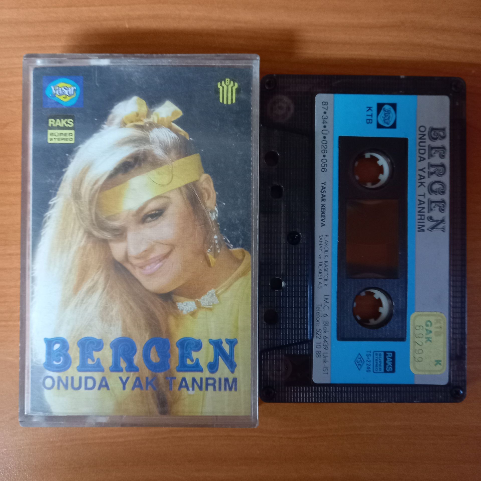 BERGEN - ONUDA YAK TANRIM (1987) - KASET 2.EL
