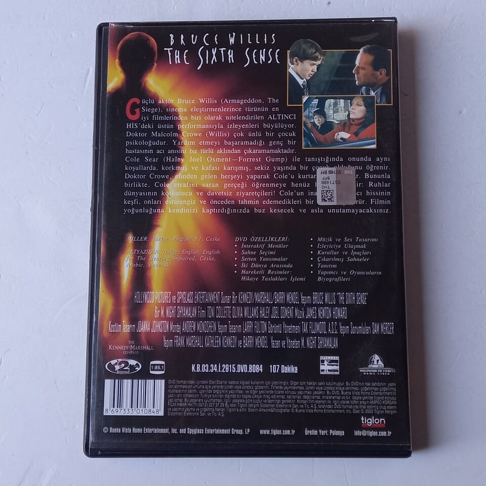 THE SIXTH SENSE / ALTINCI HİS - BRUCE WILLIS - DVD 2.EL