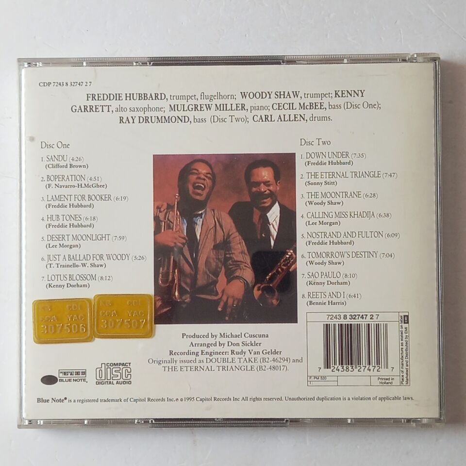 FREDDIE HUBBARD AND WOODY SHAW – THE FREDDIE HUBBARD AND WOODY SHAW SESSIONS (1995) - 2CD 2.EL