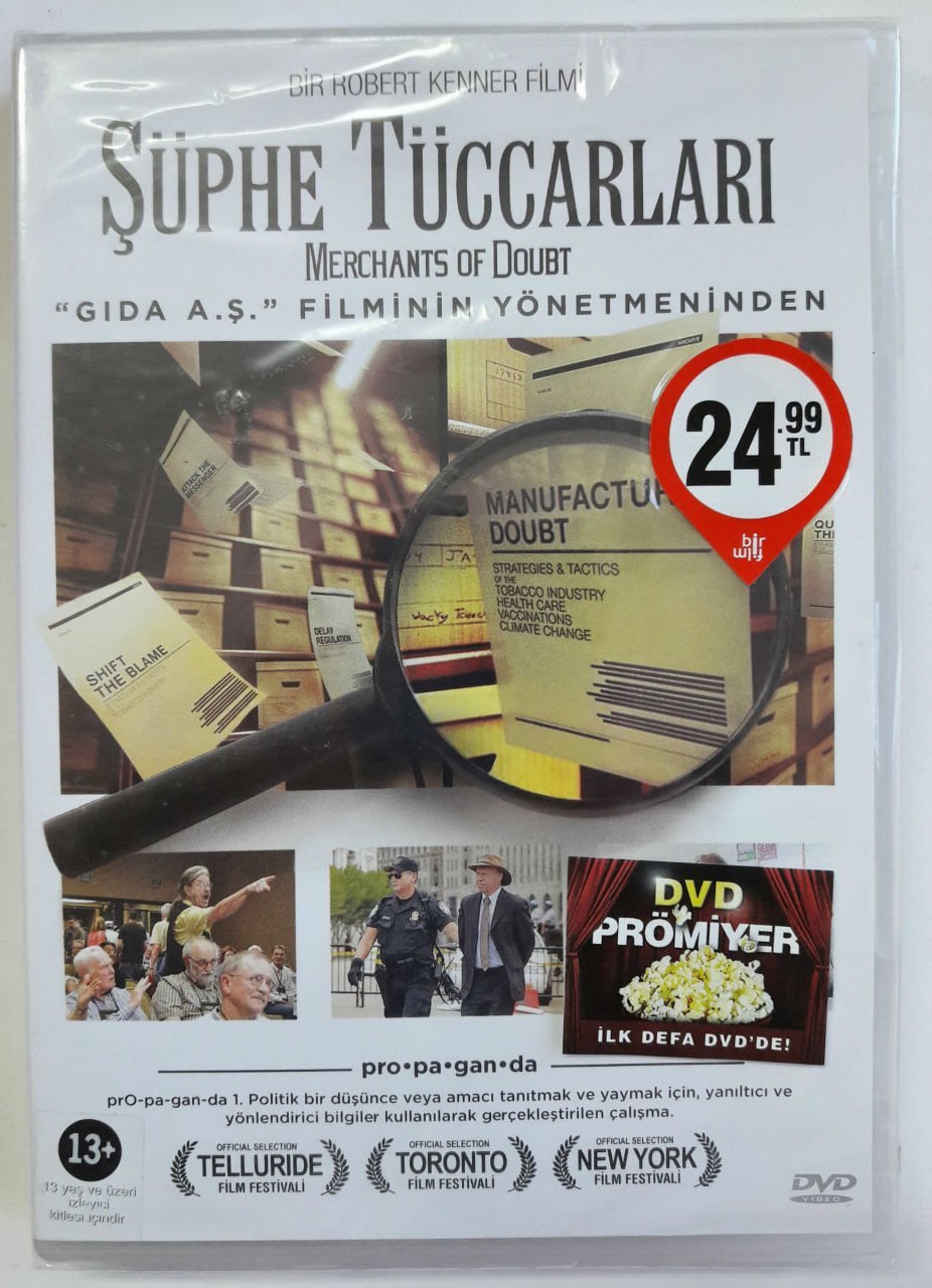 ŞÜPHE TÜCCARLARI - MERCHANTS OF DOUBT - ROBERT KENNER - DVD SIFIR