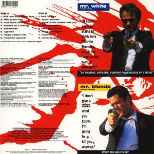 VARIOUS – RESERVOIR DOGS (MUSIC FROM THE ORIGINAL MOTION PICTURE SOUNDTRACK) (1992) LP SIFIR PLAK