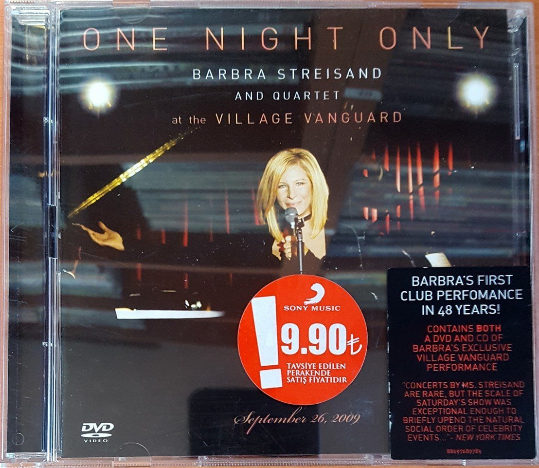 BARBRA STREISAND AND QUARTET - ONE NIGHT ONLY / LIVE AT THE VILLAGE VANGUARD CD+DVD 2.EL