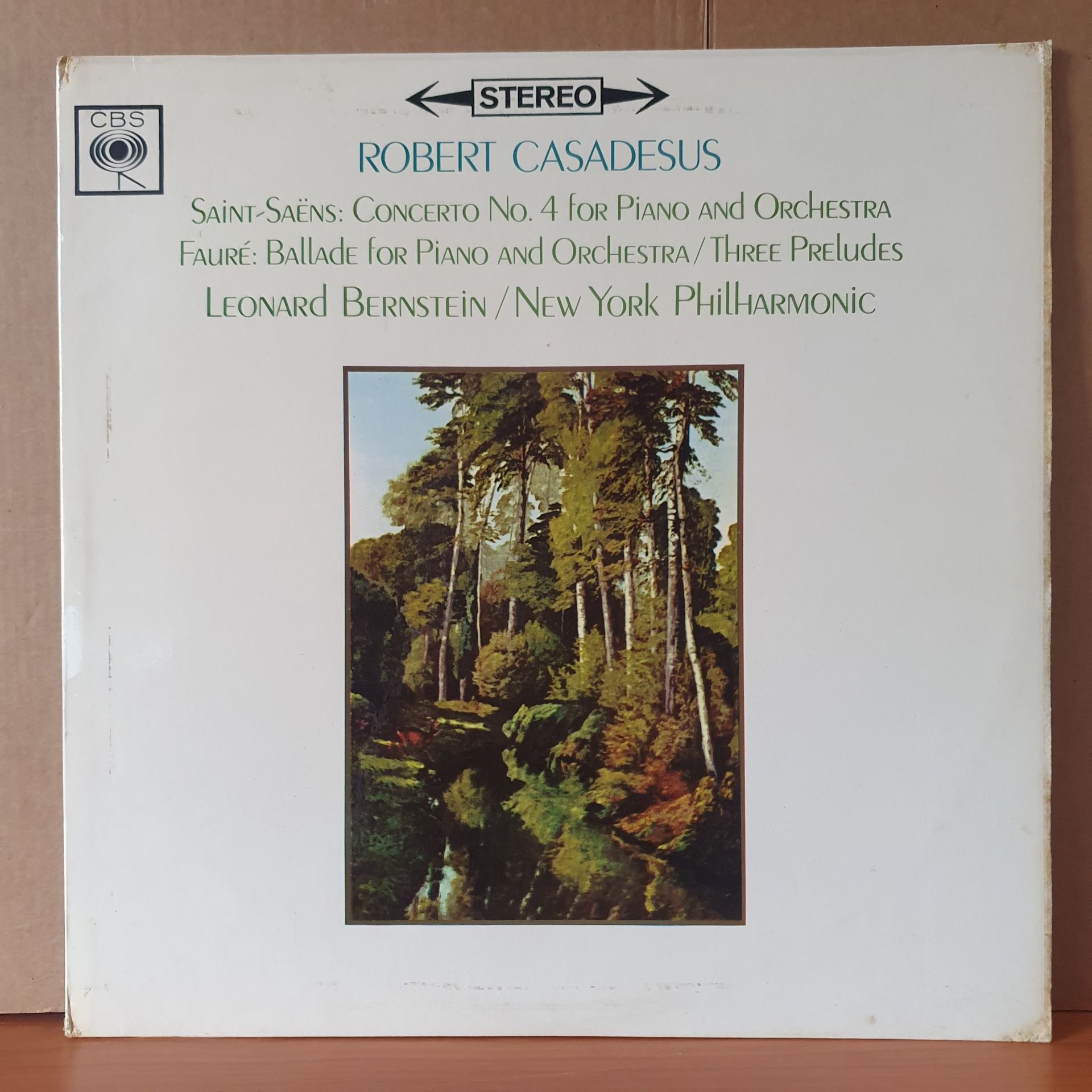 ROBERT CASADESUS / SAINT-SAENS: CONCERTO NO.4 FOR PIANO AND ORCHESTRA / FAURE: BALLADE FOR PIANO AND ORCHESTRA / THREE PRELUDES / LEONARD BERNSTEIN, NEW YORK PHILHARMONIC (1962) - LP 2.EL PLAK