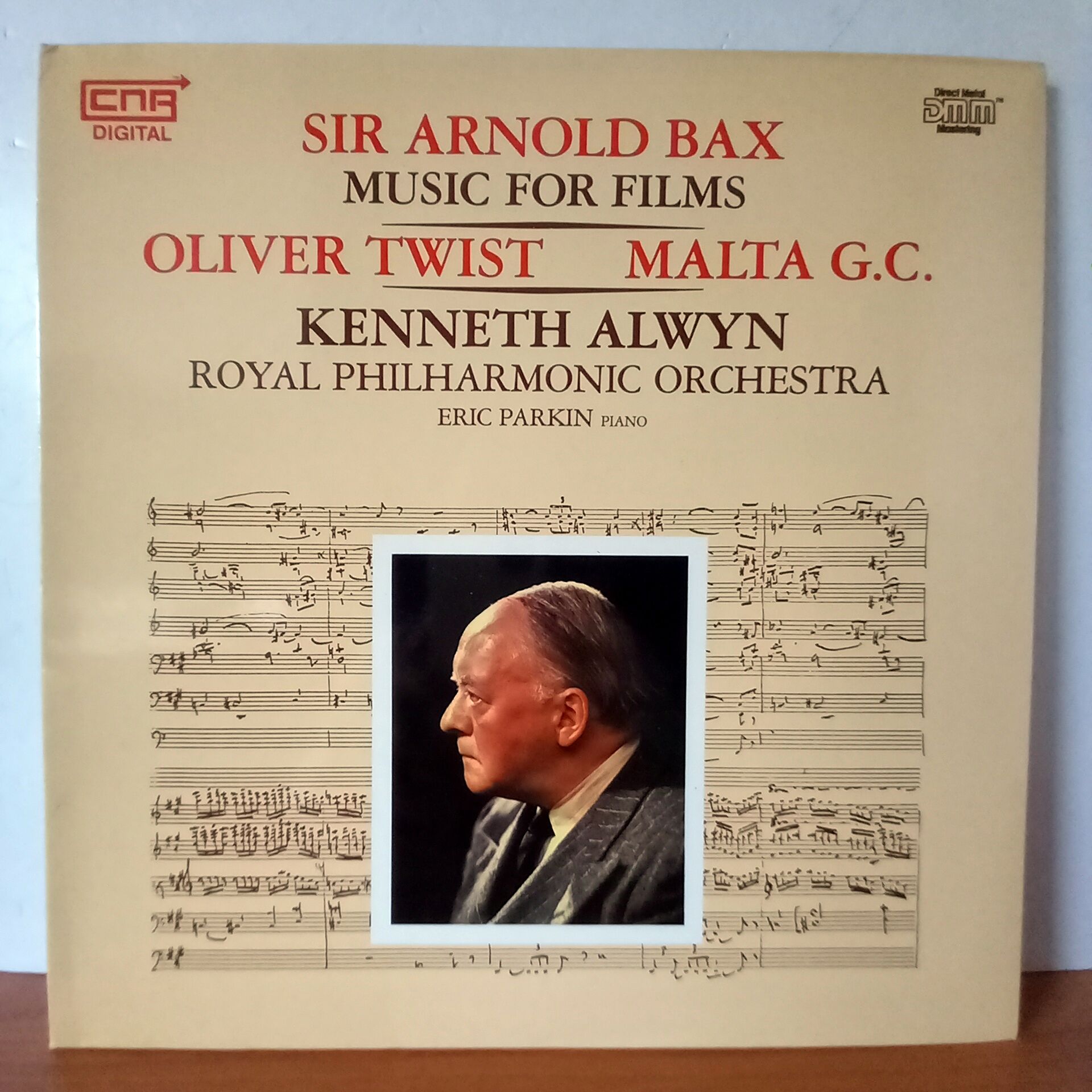 SIR ARNOLD BAX: MUSIC FOR FILMS / KENNETH ALWYN, ROYAL PHILHARMONIC ORCHESTRA, ERIC PARKIN –  OLIVER TWIST / MALTA G. C. (1986) - LP 2.EL PLAK