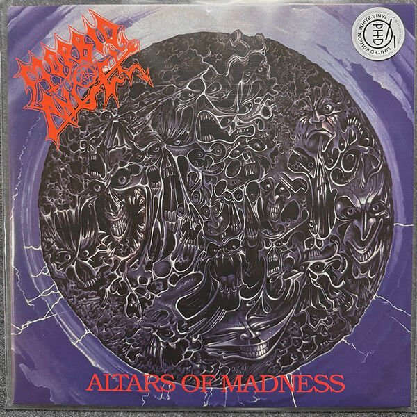MORBID ANGEL - ALTARS OF MADNESS (1989) - LP 2025 WHITE COLOURED VINYL EDITION SIFIR PLAK