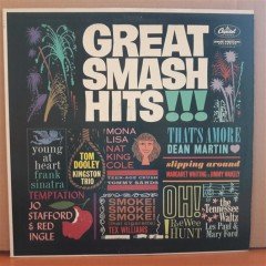 GREAT SMASH HITS!!! DEAN MARTIN, NAT KING COLE, FRANK SINATRA - LP 2.EL PLAK