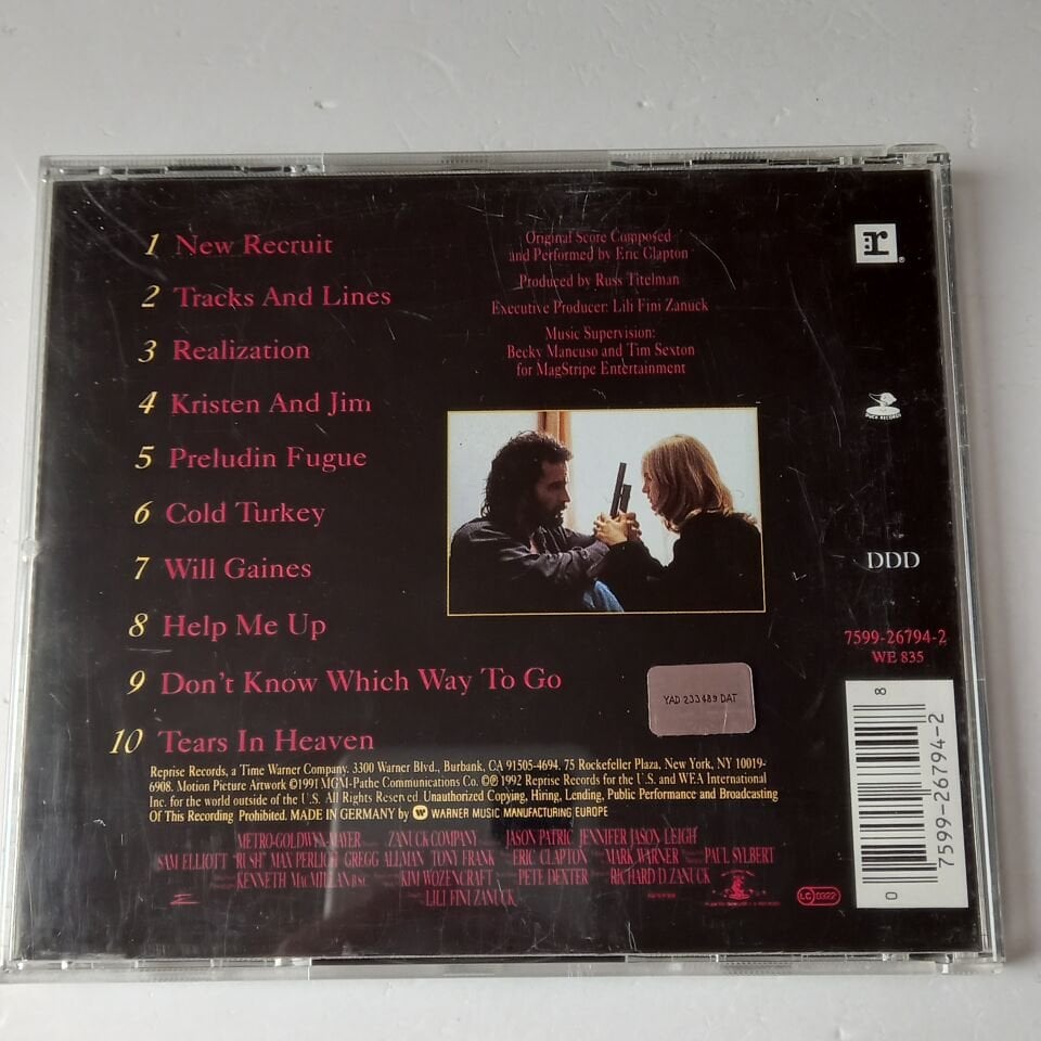 ERIC CLAPTON – MUSIC FROM THE MOTION PICTURE SOUNDTRACK - RUSH (1992) - CD 2.EL