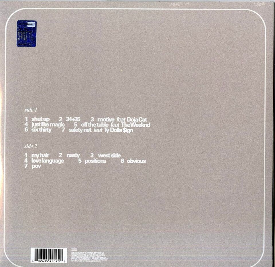 ARIANA GRANDE - POSITIONS (2020) - LP 2021 COLOURED EDITION SIFIR PLAK