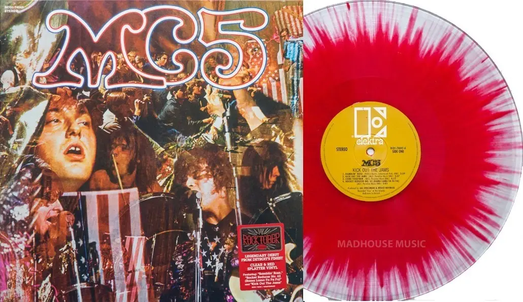 MC5 - KICK OUT THE JAMS (1969) - LP 2023 CLEAR & RED VINYL COLOURED EDITION SIFIR PLAK