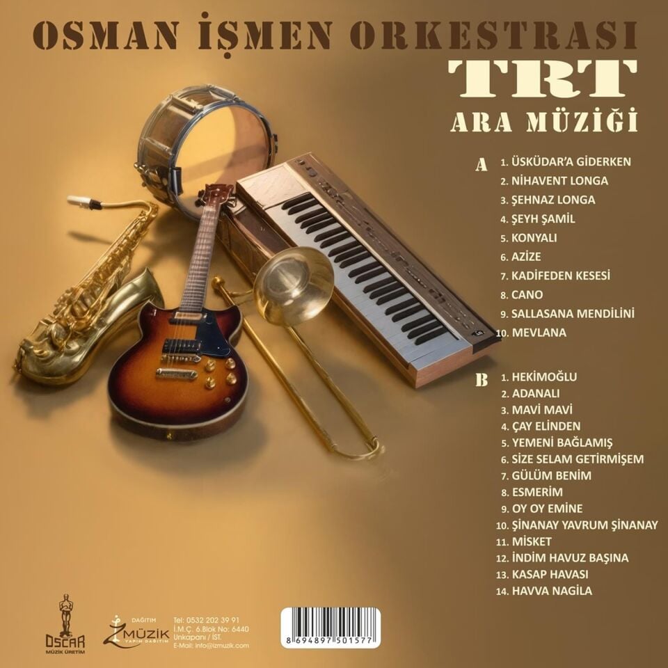 OSMAN İŞMEN ORKESTRASI - TRT ARA MÜZİĞİ (1987) - LP 2026 BASIM SIFIR PLAK