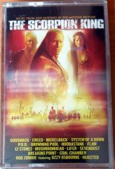 SCORPION KING - SOUNDTRACK CREED SYSTEM OF A DOWN P.O.D. COAL CHAMBER ROB ZOMBIE OZZY OSBOURNE (2002) UNIVERSAL CASSETTE MADE IN TURKEY ''NEW''