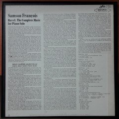 RAVEL: THE COMPLETE MUSIC FOR PIANO SOLO, SAMSON FRANÇOIS - 3PLAK 2.EL BOXSET