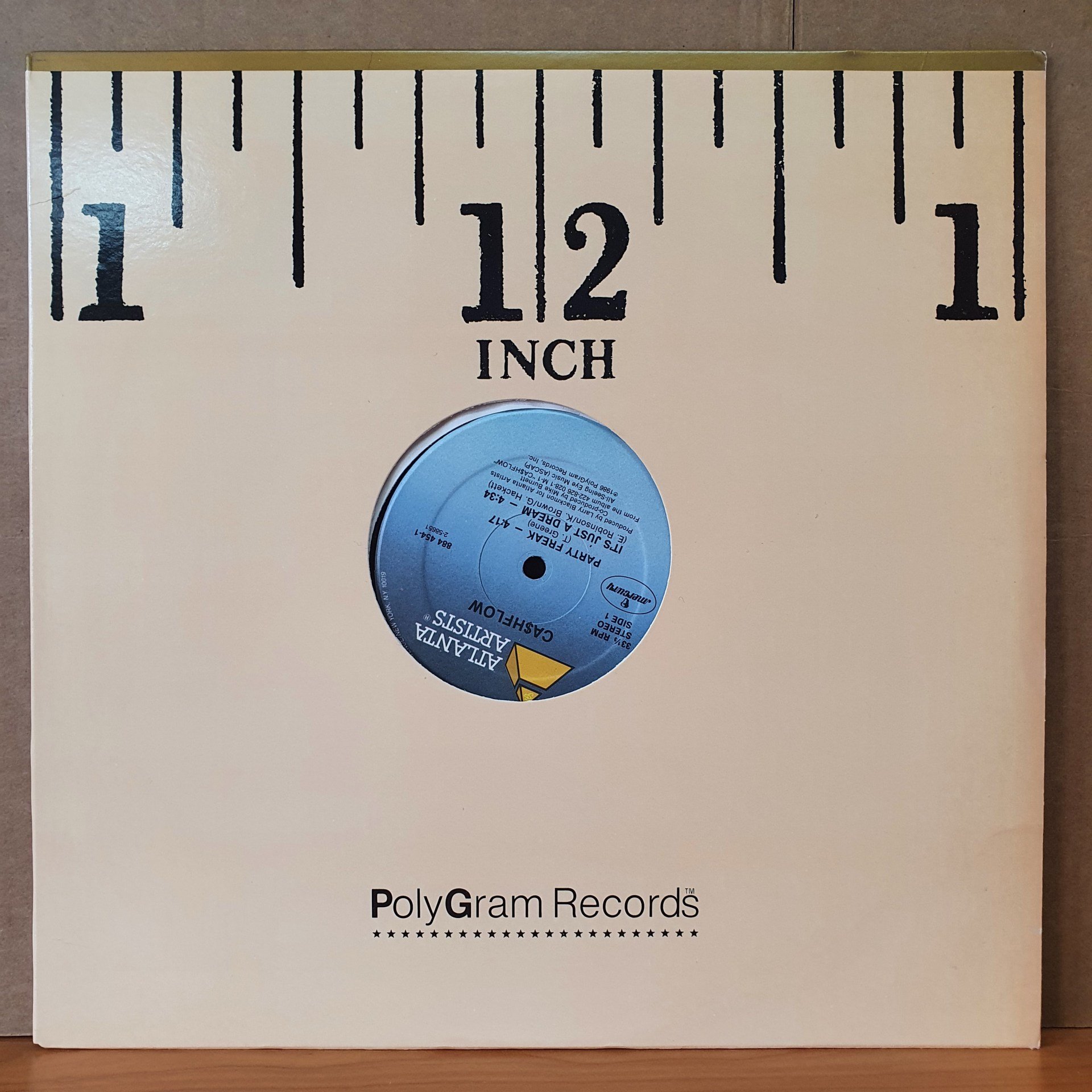 CASHFLOW - PARTY FREAK (1986) - 12'' 33RPM MAXI SINGLE 2.EL PLAK