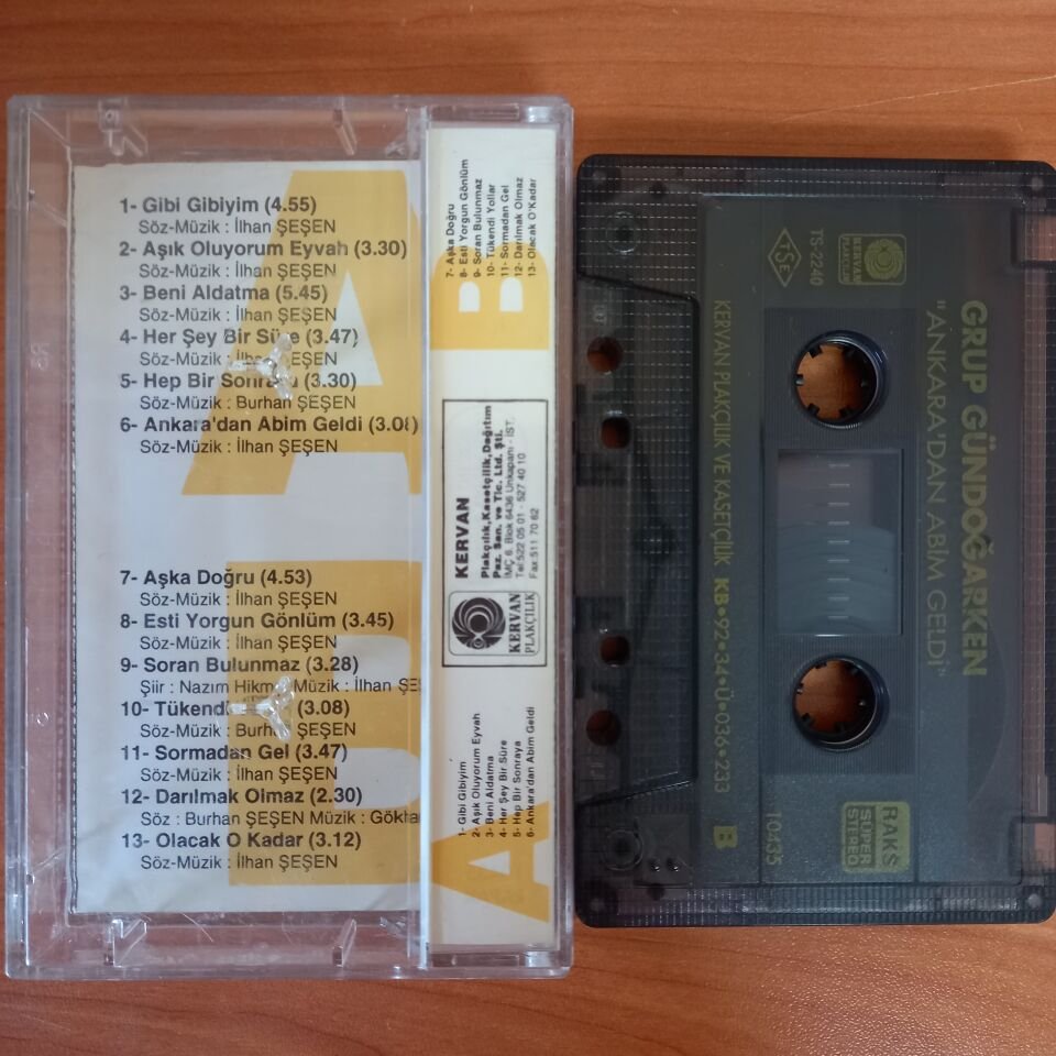 GRUP GÜNDOĞARKEN - ANKARA'DAN ABİM GELDİ (1992) - KASET 2. EL