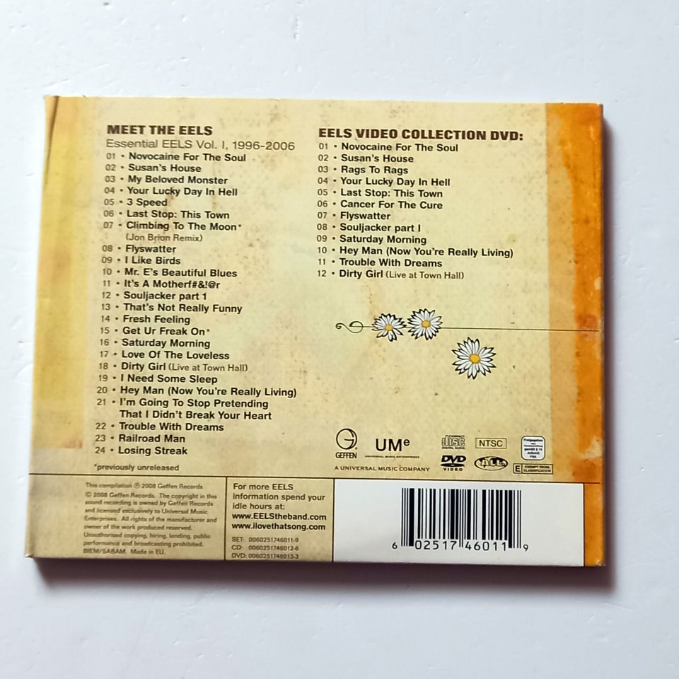 EELS – MEET THE EELS ESSENTIAL EELS VOL.1 1996 - 2006 (2008) - CD + DVD COMPILATION TRIFOLD 2.EL