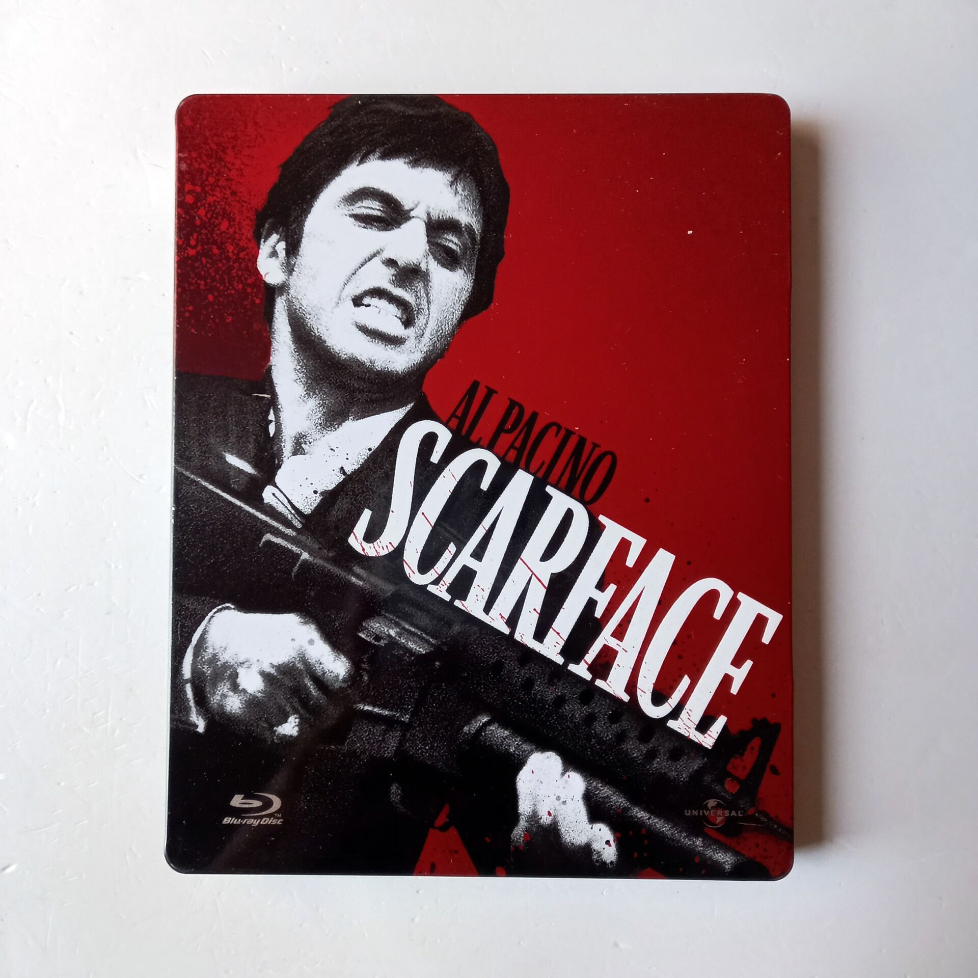 SCARFACE - AL PACINO, MICHELLE PFEIFFER - YÖN.: BRIAN DE PALMA - BLU-RAY + DVD  STEELBOOK METAL KUTU 2.EL TÜRKÇE ALTYAZI YOKTUR