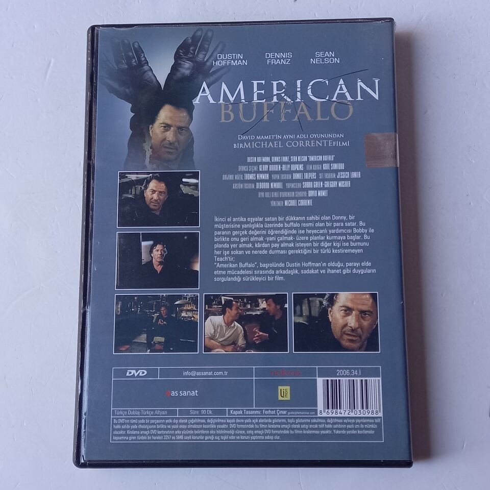 AMERICAN BUFFALO - DUSTIN HOFFMAN, DENNIS FRANZ, SEAN NELSON - DVD 2.EL