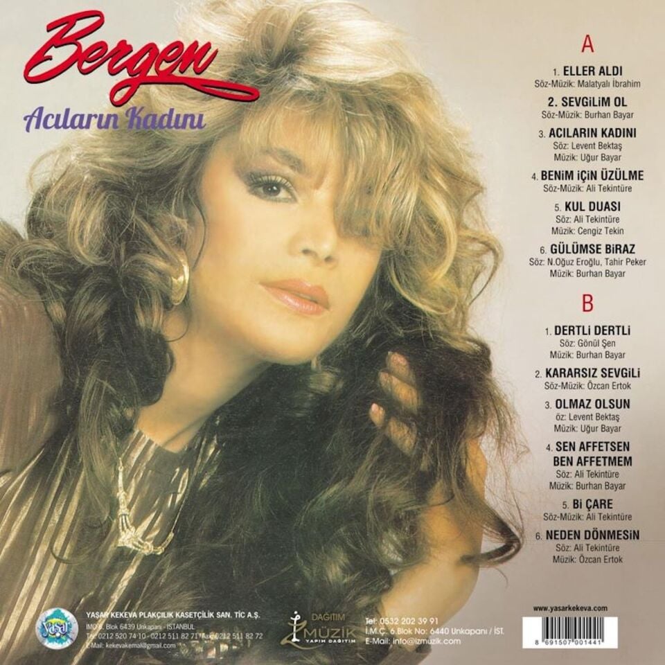 BERGEN - ACILARIN KADINI (1986) - LP 2026 RENKLİ BASIM SIFIR PLAK