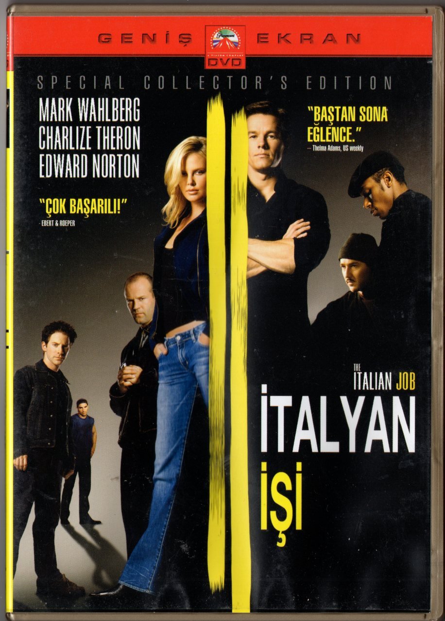 İTALYAN İŞİ - The ITALIAN JOB (2003) - MARK WAHLBERG - CHARLIZE THERON - EDWARD NORTON - DVD 2.EL