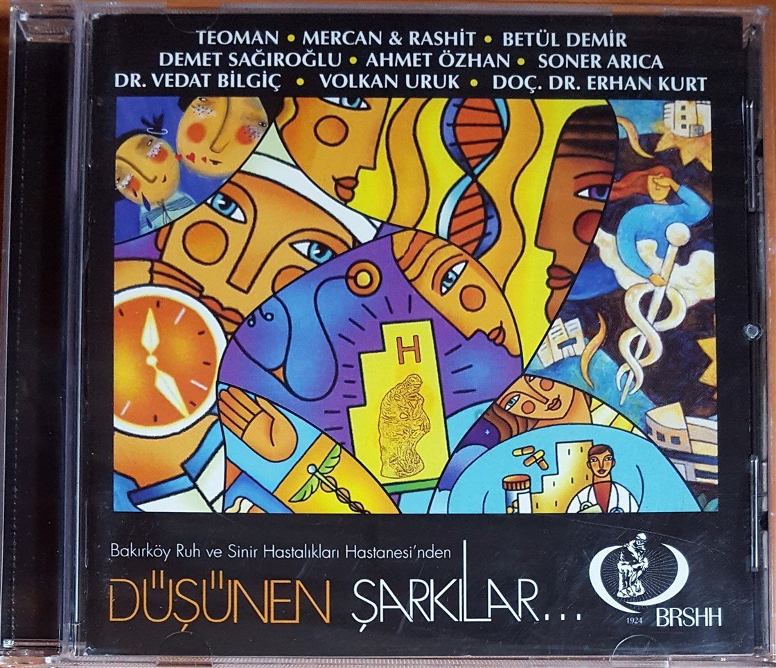 DÜŞÜNEN ŞARKILAR - BAKIRKÖY RUH VE SİNİR HASTALIKLARI HASTANESİ'NDEN  / TEOMAN AHMET ÖZHAN SONER ARICA (2011) - CD 2.EL