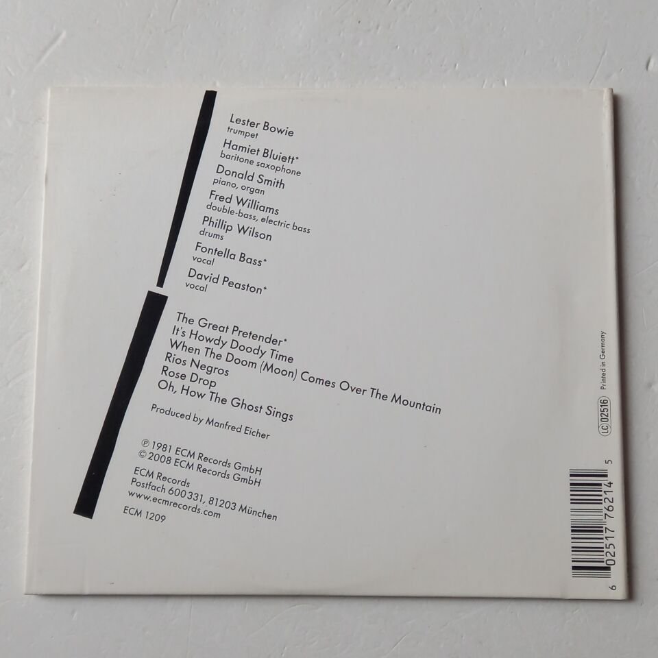 LESTER BOWIE – THE GREAT PRETENDER (1911) - CD CARD SLEEVE 2004 REISSUE 2.EL