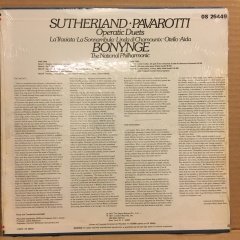 JOAN SUTHERLAND & LUCIANO PAVAROTTI - OPERATIC DUETS (1977) ESKİ BASKI SIFIR PLAK