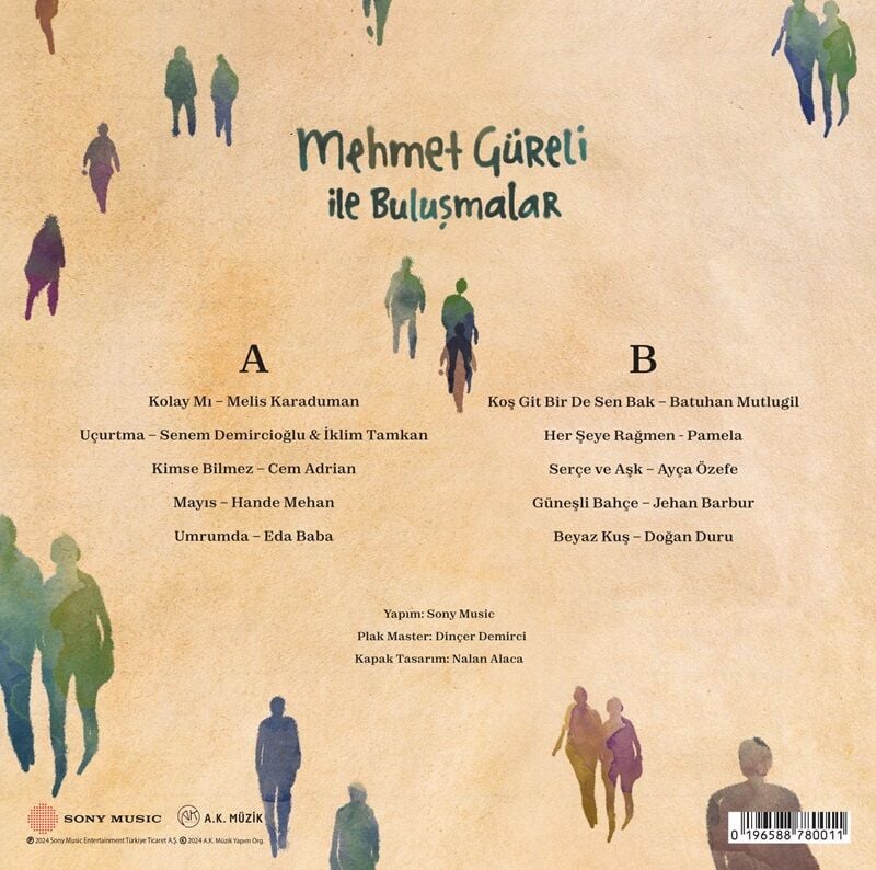 MEHMET GÜRELİ - MEHMET GÜRELİ İLE BULUŞMALAR (2024) - LP feat. CEM ADRIAN JEHAN BARBUR DOĞAN DURU BATUHAN MUTLUGİL PAMELA etc. SIFIR PLAK