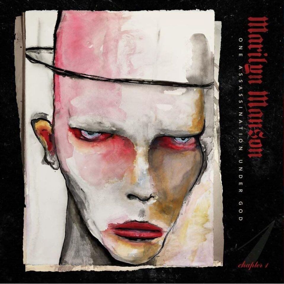 MARILYN MANSON - ONE ASSASSINATION UNDER GOD (2024) - LP 2025 PASTEL PINK WITH BLUE SPLATTER COLOURED EDITION SIFIR PLAK