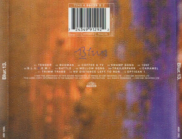 BLUR - 13 (1999) - CD SIFIR