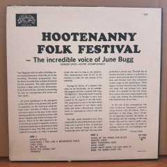 HOOTENANNY FOLK FESTIVAL - THE INCREDIBLE VOICE OF JUNE BUGG - LP 2.EL PLAK