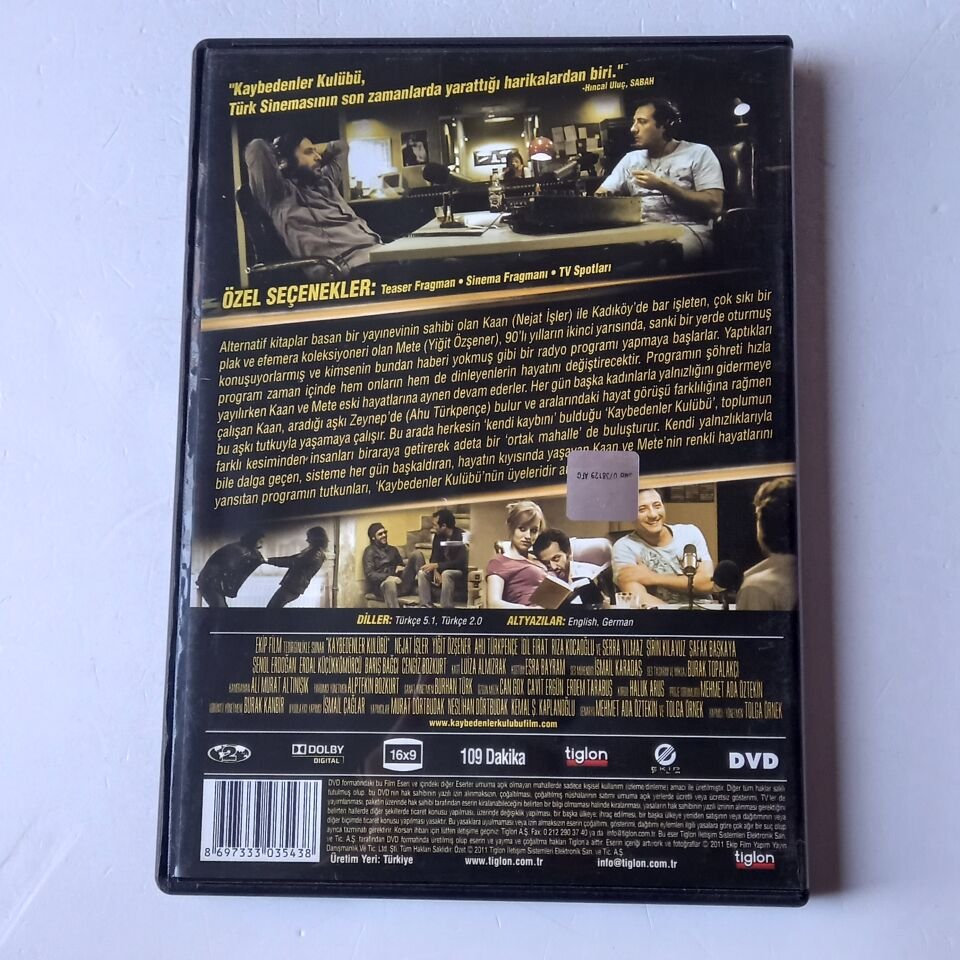 KAYBEDENLER KULÜBÜ - NEJAT İŞLER, YİĞİT ÖZŞENER, AHU TÜRKPENÇE - DVD 2.EL
