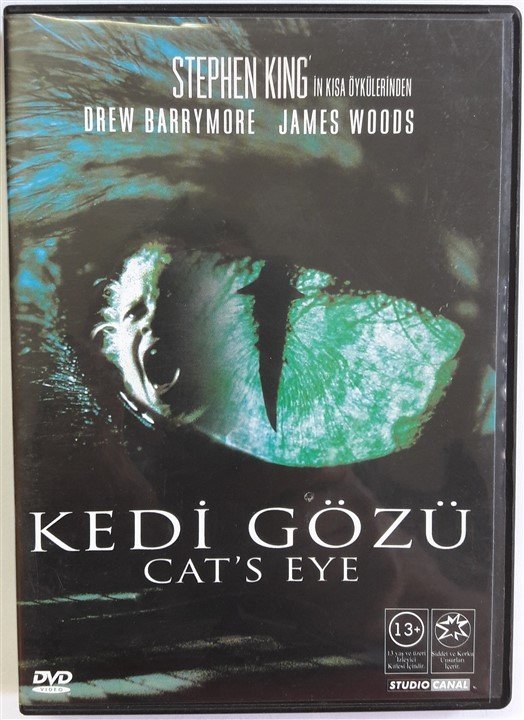 KEDİ GÖZÜ - CAT'S EYE - DREW BARRYMORE - JAMES WOODS - DVD 2.EL (STEPHEN KING)