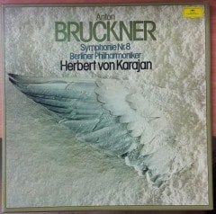 BRUCKNER: SYMPHONY NO.8, BERLINER PHILHARMONIKER, HERBERT VON KARAJAN - 2PLAK 2.EL BOXSET