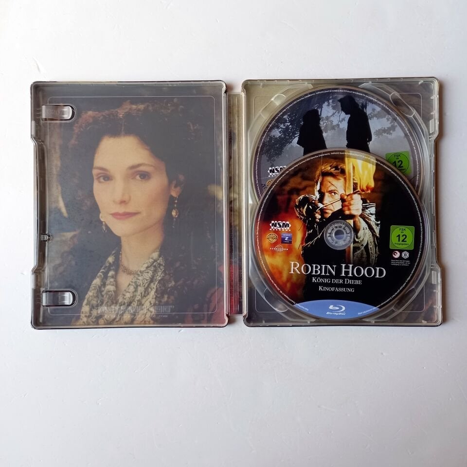 ROBIN HOOD: KÖNIG DER DIEBE / ROBIN HOOD: PRINCE OF THIEVES - KEVIN COSTNER, MORGAN FREEMAN- YÖN.: KEVIN REYNOLDS - 2BLU-RAY STEELBOOK METAL KUTU 2.EL TÜRKÇE ALTYAZI YOKTUR