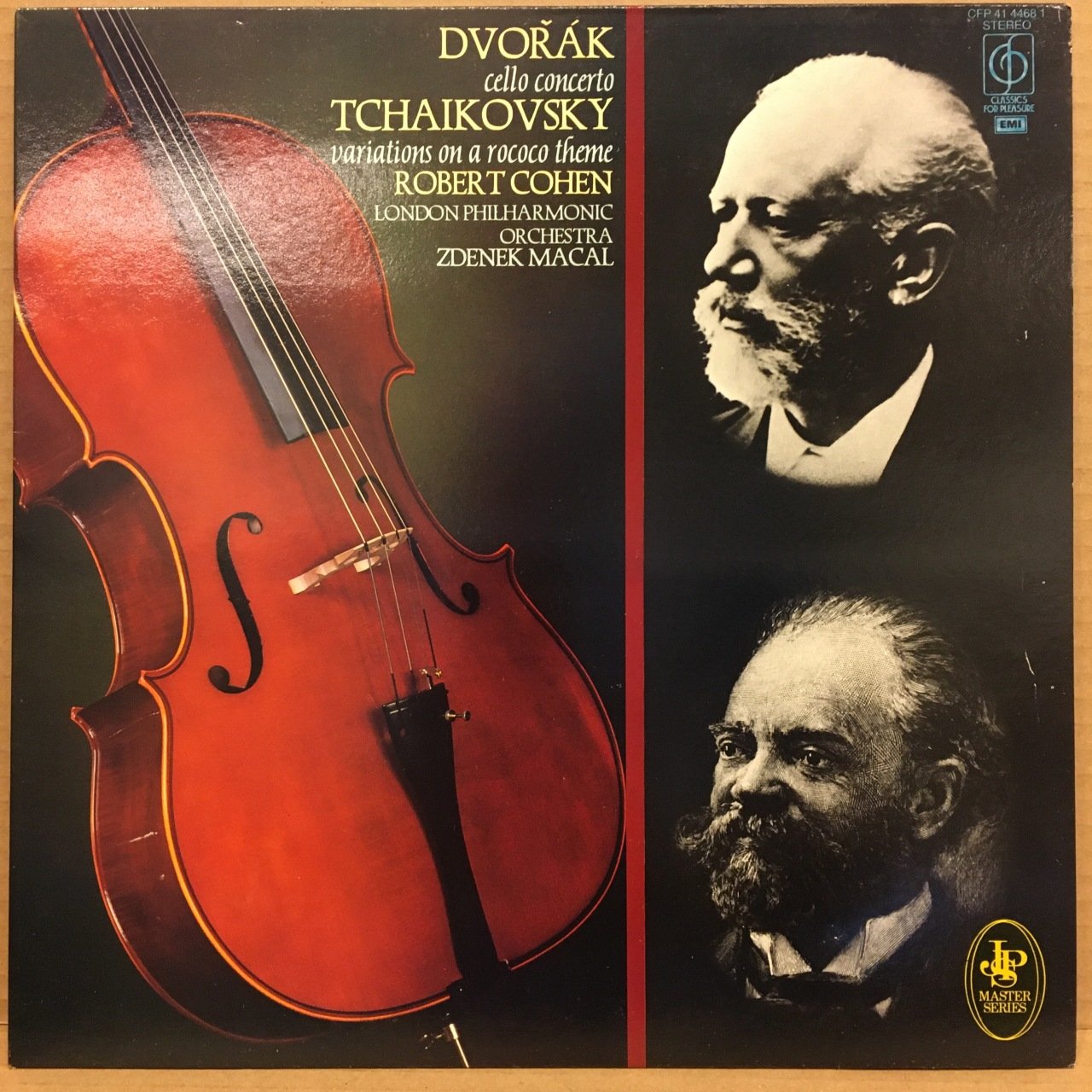 DVORAK CELLO CONCERTO / TCHAIKOVSKY VARIATIONS, ROBERT COHEN LONDON PHIL. 1981 2.EL PLAK