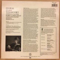 DVORAK CELLO CONCERTO / TCHAIKOVSKY VARIATIONS, ROBERT COHEN LONDON PHIL. 1981 2.EL PLAK