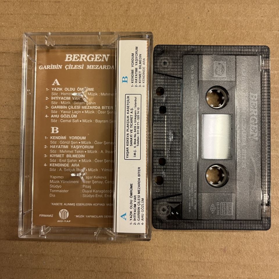 BERGEN - GARİBİN ÇİLESİ MEZARDA BİTER (1990) - KASET 2.EL