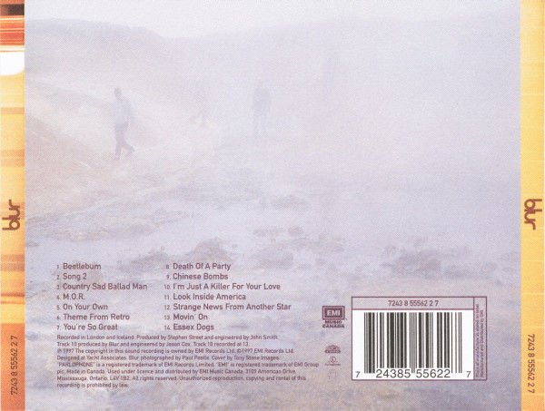 BLUR - S.T. (1997) - CD SIFIR