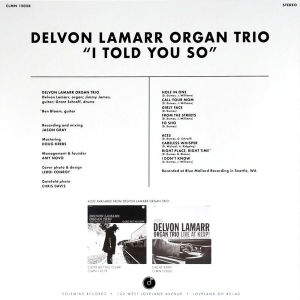 DELVON LAMARR ORGAN TRIO - I TOLD YOU SO (2021) - LP SIFIR PLAK
