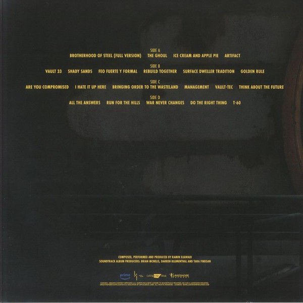 FALLOUT - ORIGINAL AMAZON SERIES SOUNDTRACK / RAMIN DJAWADI (2024) - 2LP BLUE & YELLOW COLOURED SIFIR PLAK